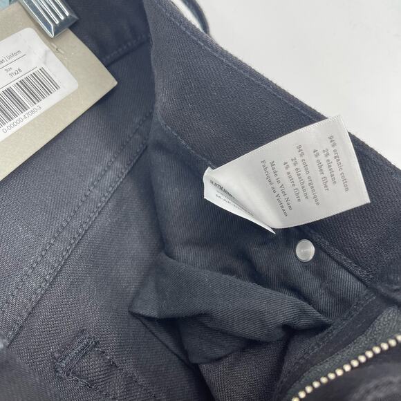 Everlane Uniform The Slim 4 Way Stretch Organic Jean Black 31x28 NWT - Picture 3 of 7